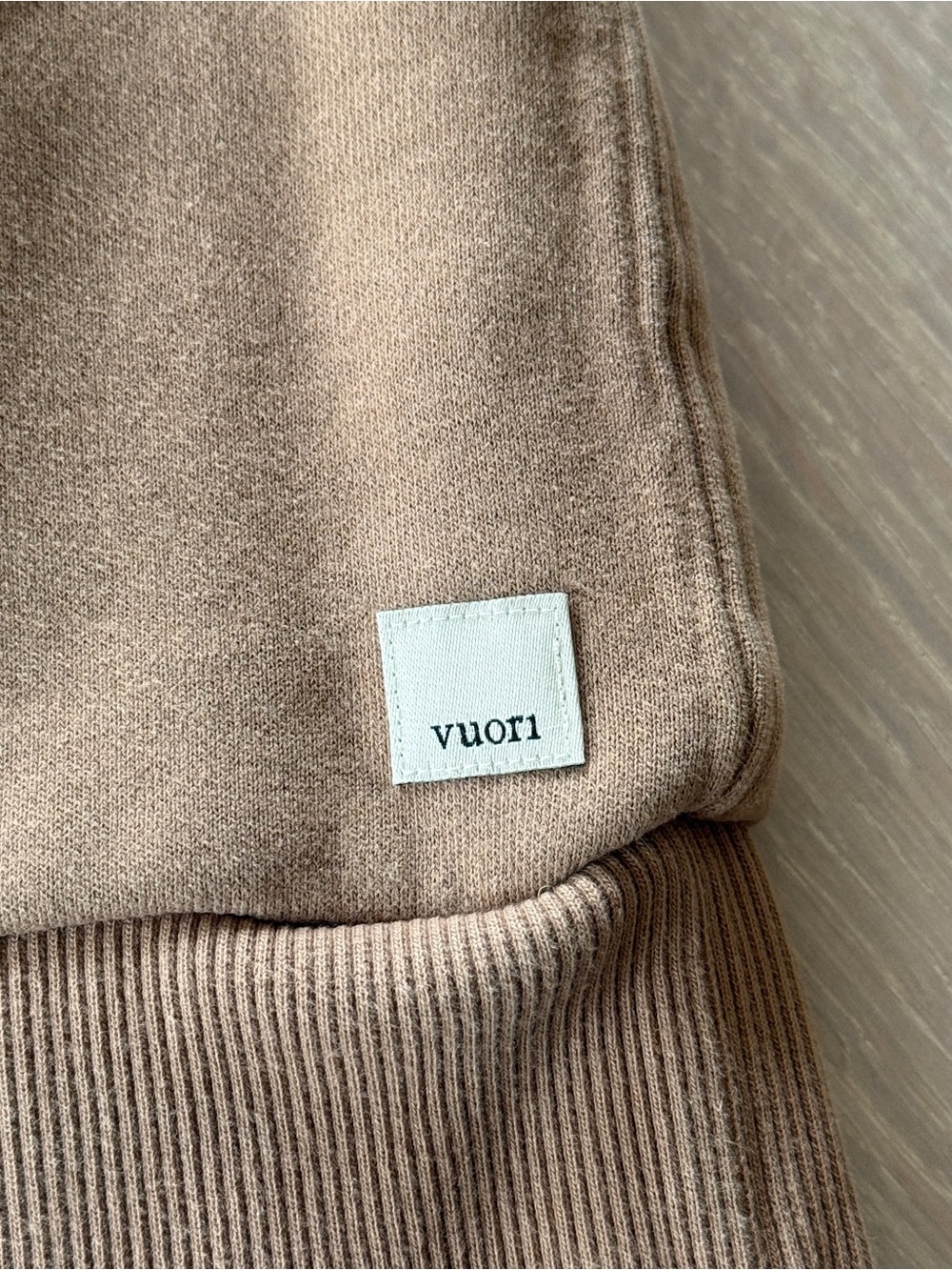 Vuori Women's Zip-Up Hoodie in Tan Brown, Size XS - Picture 7 of 7